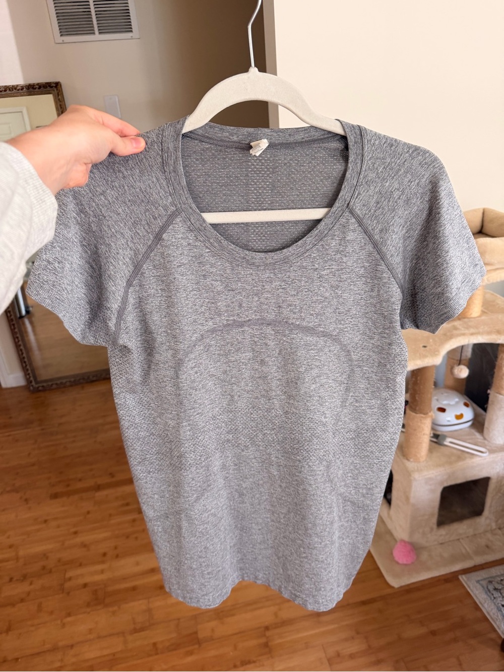 Lululemon Swiftly Tech Short-Sleeve Shirt 2.0 Hip Length Grey/Gray